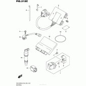 Схема узла: Электрооборудование (Gsx1300Ral5 E33) для Suzuki GSX1300 Hayabusa