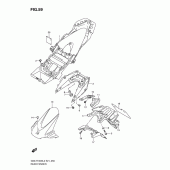 Схема узла: Заднее крыло (Gsx-r1000l2 e24) для Suzuki GSX-R1000