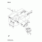 Схема вузла: Задній важіль підвіски для Suzuki RM-Z250
