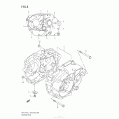Схема узла: Картер двигателя для Suzuki DR-Z125 DR-Z125L