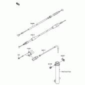 Схема узла: Тросики для Suzuki DR-Z110