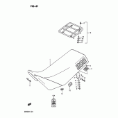 Схема узла: Сиденье для Suzuki DR200 DR200
