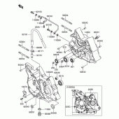 Схема вузла: Картер двигуна для Suzuki DR-Z110