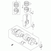 Схема вузла: Колінчастий вал & Поршень для Suzuki GSX600 Katana