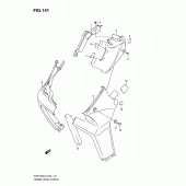 Схема узла: Верхняя накладка рамы (Vzr1800zl2 e02) для Suzuki VZR1800 Intruder M1800R/ Boulevard M109R
