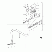 Схема вузла: Головний циліндр зчеплення для Suzuki GSX1200