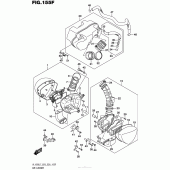 Схема вузла: Повітряний фільтр (Vl1500Tl7 E28) для Suzuki VL1500 Boulevard C90T BOSS