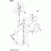 Схема узла: Задний тормозной цилиндр для Suzuki DR-Z400 DR-Z400SM
