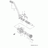Схема вузла: Кікстартер (Model n/p) для Suzuki DR650 DR650S