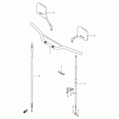 Схема вузла: Кермо & Тросики для Suzuki DF125