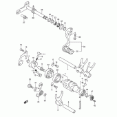 Схема узла: Копирный вал & Вилки & Вал переключения (Dr-z400ek5/k6/k7/k9 e24) для Suzuki DR-Z400 DR-Z400E