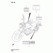 Схема узла: Информационные наклейки для Suzuki GZ250 Marauder