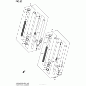 Схема узла: Вилка передней оси для Suzuki VZ800 Boulevard M50