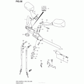 Схема вузла: Кермо & Тросики (Gsx1300Ral4 E28) для Suzuki GSX1300 Hayabusa