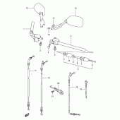 Схема узла: Руль & Тросики для Suzuki TL1000