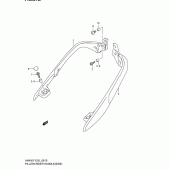 Схема вузла: Опори пасажира (Side)(model k2) для Suzuki AN400 Burgman (EU analogue of SkyWave)