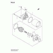 Схема узла: Стартер электрический для Suzuki GSX-R1000