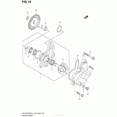 Схема узла: Водяной насос для Suzuki DR-Z400 DR-Z400SM