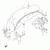 Схема вузла: Заднє крило (Model y) для Suzuki GZ250 Marauder