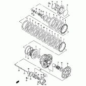 Схема вузла: Зчеплення для Suzuki GSF1200 Bandit