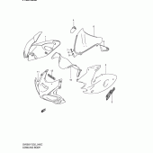 Схема вузла: Передній обтічник (Sv650sk2) для Suzuki SV650