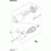 Схема узла: Стартер электрический для Suzuki DR200 DR200S