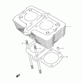Схема узла: Цилиндр для Suzuki GS500