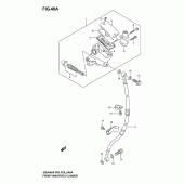 Схема вузла: Передній гальмівний циліндр (Gs500k4/k5/k6 p28) для Suzuki GS500