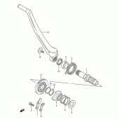 Схема вузла: Кікстартер для Suzuki RM250