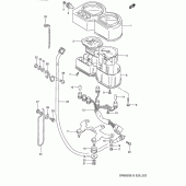Схема вузла: Спідометр & Тахометр (Model n/p) для Suzuki DR650 DR650SE