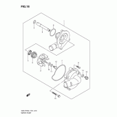 Схема вузла: Водяний насос Suzuki GSX-R750