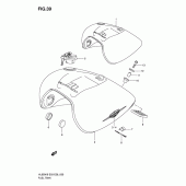 Схема узла: Топливный бак (Vl800k6/tk6) для Suzuki VL800 Boulevard C50T