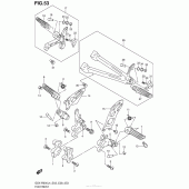 Схема узла: Подножки для Suzuki GSX-R600
