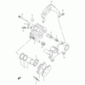 Схема узла: Задний тормозной суппорт (Model l/m/n/p) для Suzuki TS125