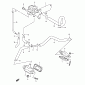 Схема вузла: Система індукції повітря для Suzuki VL125 Intruder LC