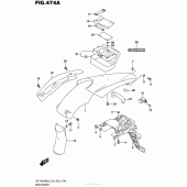 Схема вузла: Заднє крило Suzuki DR-Z400 DR-Z400SM