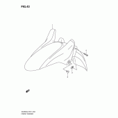 Схема вузла: Переднє крило Suzuki DL650 V-Strom