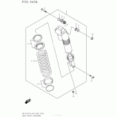 Схема вузла: Задній амортизатор для Suzuki RM-Z250
