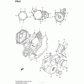 Схема узла: Крышки картера для Suzuki DR-Z400 DR-Z400SM