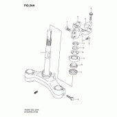 Схема вузла: Рульова траверса (Model y) для Suzuki AN400 Burgman (EU analogue of SkyWave)