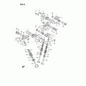 Схема узла: Распредвал & Клапан для Suzuki VS1400 Intruder 1400