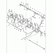 Схема вузла: Дросельна заслінка (Model k1) для Suzuki GSX1300 Hayabusa