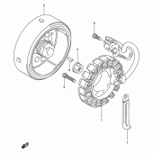 Схема вузла: Статор & Ротор Suzuki VL125 Intruder LC