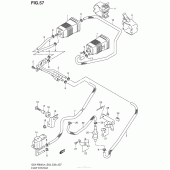 Схема вузла: Система вентиляції бензобака (Gsx-R600L4 E33) для Suzuki GSX-R600