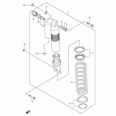 Схема узла: Задний амортизатор (See note) для Suzuki DR-Z400 DR-Z400E