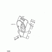 Схема узла: Кожух фары для Suzuki TS250