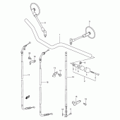 Схема вузла: Кермо & Тросики (Model v/w/x) для Suzuki TU250