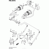 Схема вузла: Система вентиляції бензобака (Gsx-R750L6 E33) для Suzuki GSX-R750