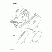 Схема узла: Боковые панели для Suzuki DR200 DR200