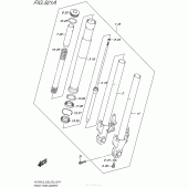 Схема вузла: Вилка передньої осі для Suzuki VZ1500 Boulevard M90